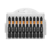 High Hardness Super Strong Magnetic Drill Screwdriver Bits Heavy Duty Magnetic Bit Kit, Anti-Slip Screw Extractor Cross Slot Screwdriver for Electric Screwdriver Impact Drill (10Pcs-50mm)
