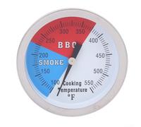 High Heat Oven Thermometer 100-500F 80mm Stainless Steel for BBQ Grill Pizza No Battery Required JX-21J