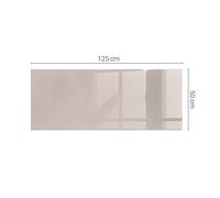 High-Heat Resistant Glass Hearth Plate Pad Color Light Brown Square Rectangular