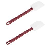 High Heat Resistant Silicone Scraper Spoon Commercial Cooking Set - 2 x 16.5'' Spatula