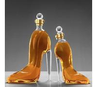 High Heel Decanter Set Thickened Wine Decanter with Bottle Cap Decanter Transparent Whiskey Glasses for Bars, Night Clubs, Party 12oz/ 350ml and 25oz/ 750ml