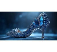 High Heel Diamond Art Butterfly Diamond Painting Kits for Adults Beginner 5D DIY Full Round Drill Cross Stitch Kits for Adults Arts and Crafts for Home Decor, Gifts 70 * 140cm -bby26035X