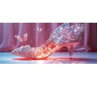 High Heel Diamond Pinting Butterfly Diamond Art Kits Adults, Crystal Gem Art 5D DIY Round Full Drill Crystal Rhinestone Embroidery Cross Stitch Hobbies for Adults Women, Home Decor 50x100cm -hjw2604B5
