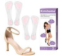 High Heel Inserts for Women - Kimihome 3/4 Length Invisible Gel Insoles Cushioning Inserts for Heels Sandals - Shock Absorption Shoe Pads,Relieve Foot Pressure & Foot Pain-S