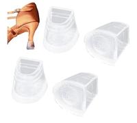 High Heel Protectors 2pairs Clear Silicone Covers Shoe Heel Savers High Heel Covers Anti Slip Latin Stiletto Dancing Covers Shoe Care Kit