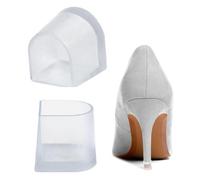 High Heel Protectors - Shoes Replacement Tips | Anti-Slip Heel Protector, Heel Stoppers for Grass, 2X Small Shoe Repair Supplies, Clear Heel Stoppers for Walking on Grass and Uneven Floor