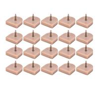 High Heel Tips Replacement Premium Quality Durable TPU Iron Anti Slip Shoe Repair Accessories for Women Ladies High Heels 10 Pairs Black Multiple Size Options (614 Beige 21.5 * 23)