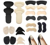 High Heels Cushion 12 Pair, Nourishing Foam Sole for Foot Comfort, Non-slip for Forefoot, Improved Grip, Soft Protection for Feet