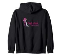 High Heels, Higher Goals Zip Hoodie