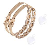 High Heels Straps - shine Rhinestone Design, Adjustable Shoelaces With Clips, Footwear Secure Hold Solution, Evening Party Accessory agony Prevention | Long Hour Wear At Weddings Prom Nights Form Use