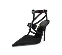 High Heels Women's SlingbackPointed Closed Toe Stiletto Sandals Slip On Wedding Party Dress Shoes 10cm-Black||41
