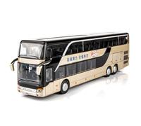 High Imitation Pull Back Bus Model Alloy Toy Vehicle with Flash