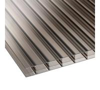 High Impact Antifog 16mm Bronze Polycarbonate Sheet Skyplex - Uv Protected Panel - 850X2000mm