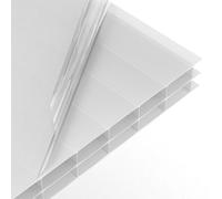 High Impact Antifog 16mm Opal Polycarbonate Sheet Skyplex - Uv Protected Panel - 850X2000mm
