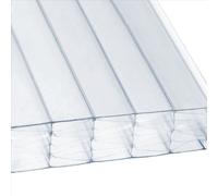 High Impact Antifog 25mm Clear Polycarbonate Roofing Sheet Skyplex - Uv Protected Panel - 850X2000mm