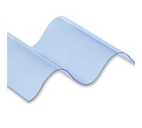 High Impact Big 6" Clear Sunruf Pvc Corrugated Roofing Sheet With Uv Filter - 146/48 Profile - 2750mm (9Ft)