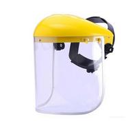 High-Impact Clear Protective Faceshield, Ergonomic Adjustable Headgear & Full Coverage for Workshops