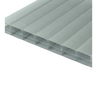 High Impact Heatguard Skyplex 16mm Cosmic Grey Polycarbonate Roofing Sheet Panel - 900X1500mm