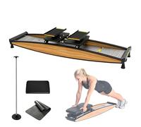 High-Intensity Ski Exercise Machine - Adjustable Resistance (0-100kg) for Legs, Core & Cardio, Pro Ski Simulation for Home Gym & Athletic Training