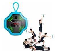 High Jump Reaction Counter with Display Screen, 3-Speed Distance Adjustment, Double Data Statistics, Accurate Counting for Basketball, TPU+PVC Material