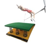 High Jump Springboard for Gymnastics/Wushu Training, Heavy Duty Large Wood Elastic Board with Anti-Slip Felt & Feet Pads, Supports Up to 242lbs