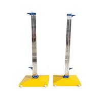 High Jump Standards Stand, Stainless Steel Moveable Training Equipment with Abs Base, Professional High Jump Tester for Track & Field Competition