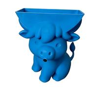 High-Land Cow Sponge Holder, Versatile Placement, 14x10cm, Còw Design Sponge Holder, with Drainage Cow Cute Decor, Space-Saving Design, for Home Apartment Dorm Farmhouse Bathroom