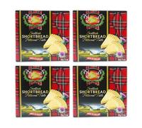 High Land Shortbread Petticoat Tails - Traditional Scottish Biscuits, Baked in Scotland - Bundle of 4 x 125g Each