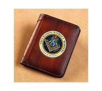 High Leather Wallet Freemasons Without Borders Printing Standard Purse BK039