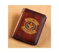 High Leather Wallet Widows Sons Masonic Bikers Assn Printing Standard Purse BK091