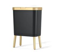 High Leg Trash Can with Press Lid, Odor Control, Perfect for Any Room, Dirt Resistant, Stylish and Functional Waste Bin for Home and Office Use