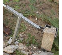 High-Leverage Fence Post Puller, Heavy Duty Pulling Lifting Clamp for Round Square Tube/Concrete, Tree Stake Remover Tool 47 1/4" Long(6cm (2 3/8") Clamp)