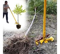 High-Leverage Large Size Sapling Puller - Fully Uproots Woody Stems 1 1/8"-3 1/2", Metal Stake Remover Tool for Trees/Shrubs/Vines/Thorns/Wood Posts
