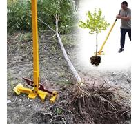 High-Leverage Large Size Sapling Puller, Heavy-Duty High-Leverage Tree Puller Tool, Fully Uproots Woody Stems 1 1/8"-3 1/2", Metal Stake Remover Tool for Trees, Shrubs, Vines and Thorns