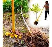 High-Leverage Sapling Puller, Large Size Weed & Tree Root Remover Tool, Fully Uproots Woody Stems 1-1/8" to 3-1/2", Metal Stake Puller for Shrubs, Vines, Thorns & Wood Posts