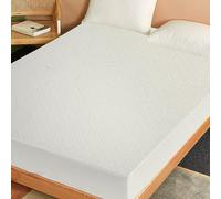 HIGH LIVING Premium Bamboo Waterproof Mattress Protector - 100% Bamboo Fabric Surface Mattress Cover, Anti Allergy, Non Noisy,Bed Bug Proof Superking 180x200cm