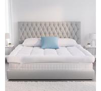 HIGH LIVING Premium Single Mattress Topper 10 cm Thick 1200 GSM - Quilted Ultra Fluffy Microfibre Bed Topper 90 x 190 cm, Extra Deep & Breathable with Elastic Corner Straps