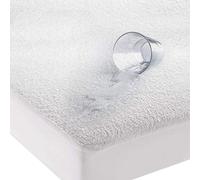 HIGH LIVING Waterproof Mattress Protector Cotton Terry Towel Aloe Vera treated Extra Deep Cover Anti Allergy and Breathable (Double 137x190)