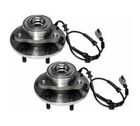 High Load Bearing, 2pcs Wheel Hub and Bearing Assembly Right Passenger Left Driver Rear Front Side Polished Protected with ABS Sensor 6 Lugs RWD for QX56,for for Armada for