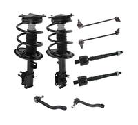 High Load Bearing, 8pc Steering & Suspension Kit Strut Assemblies w/Tie Rods Sway Bar Links Sealed-Greasable or Sealed for for Altima 2.5L/3.5L 2007-2012