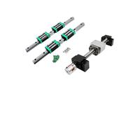 High Load Bearing, Guides KIT 2pcs HGR15 HGR20 Linear + 4pcs Blocks Carriages+Ball Screw SFU1605 with End Machined BK/BF12+8mm Coupler (Color : SFU1605-01, Size 300mm)(Hgr20 Sfu1605-01,400mm)