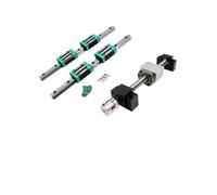 High Load Bearing, Guides KIT 2pcs HGR15 HGR20 Linear + 4pcs Blocks Carriages+Ball Screw SFU1605 with End Machined BK/BF12+8mm Coupler (Color : SFU1605-01, Size 300mm)(Hgr15 Sfu1605-01,800mm)