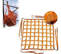 High Load Capacity Cargo, Polyester Cargo Lifting Net Multiple Sizes(1 X 1M/Mesh 10cm/Load 2t)