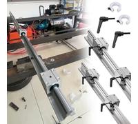High-load Cnc Linear Rail Kit, Cutting/Drilling/Milling Machine Linear Motion Guide Rails with Block Bearings, SBR25 SBR30 SBR35 SB40 Ball Screw Slide Set(SBR30,Length 1500mm)
