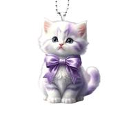 High-looking CUTE Adorable 2D Acrylic Flat Pendant Chain Keychain And With Bag Keys Ornament Cars A0U3 Shaped Or Hanging
