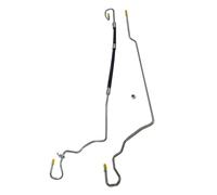 High Low Power Steering Return Pipe with Nut Fit for Ford Transit MK7 FWD 2.2 2007-2014, OEM: 1744753, 6C113A713DE, 6742740, F33C3F656BA, 1764044, 8C113E586FE, 1464765, 1583666, 8C113A713DC