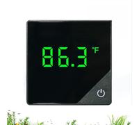 High/Low Temperature Alert, Wireless Digital Fish Tank Thermometer,Aquarium Thermometer with Touch Stick and LED Display - Temperature Monitoring for Aquariums, ±0.1°C Black