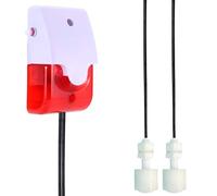 High/Low Water Level Sensor with Dual Probe for Overflow and Dry Running - 120dB Siren & Red Flashing Light, Adjustable Volume, 5m Cable, 9V - for Tanks, Aquariums, Pools, Basements