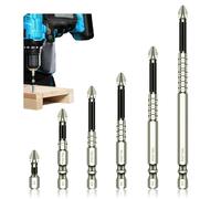 High-Magnetic Screwdriver Bit Sets, 6 PCS Anti Slip Screwdriver Bits, Durable Precision Impact Driver Bits Sets for Electric and Impact Drivers 25 50 65 75 100 150mm
