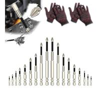 High Magnetic Screwdriver Drill Bit Set, 2025 New Never-Drop High-Magnetic Anti-Slip Screwdriver Drill Bit Set, Rust-Resistant Ergonomic Anti-Slip Design for DIY Projects & Home Improvement (18pcs)